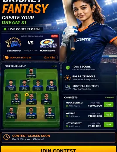 BPlay (BPlay app) fantasy cricket & matchday visual 3
